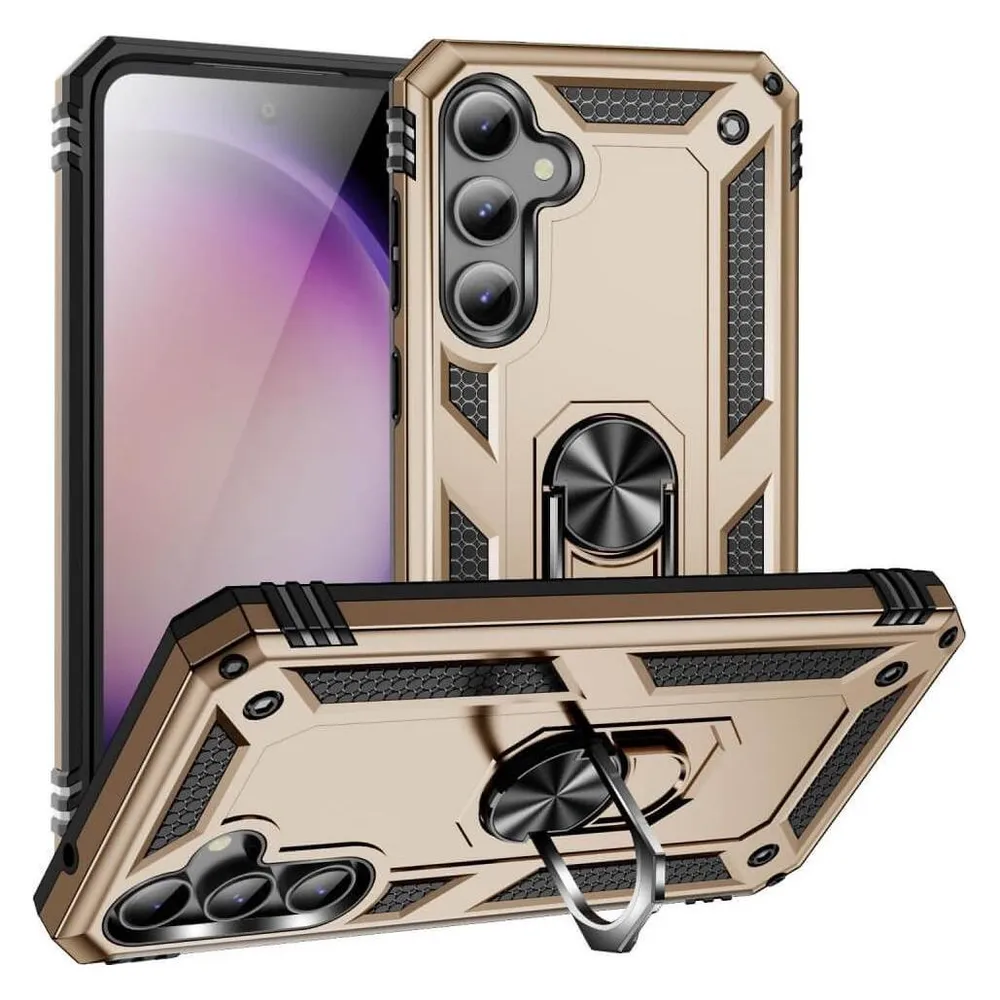 Cover-Discount Galaxy S23 FE - Armor Case mit Kickstand gold