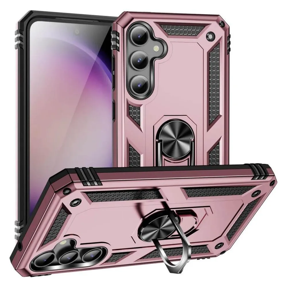 Cover-Discount Galaxy S23 FE - Armor Case mit Kickstand rosa
