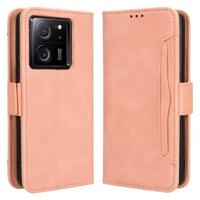 Cover-Discount Xiaomi 13T / 13T Pro - Etui mit vielen Kartenfächer rosa