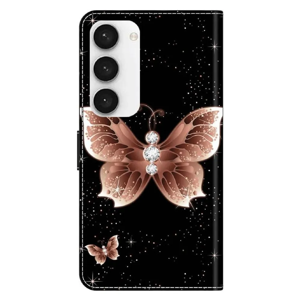 Cover-Discount Galaxy S23 FE - 3D-Effekt Hülle Etui Diamond Butterfly