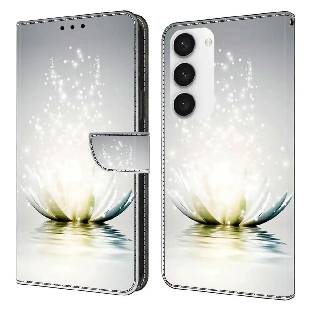 Cover-Discount Galaxy S23 FE - 3D-Effekt Hülle Etui Lotusblüte