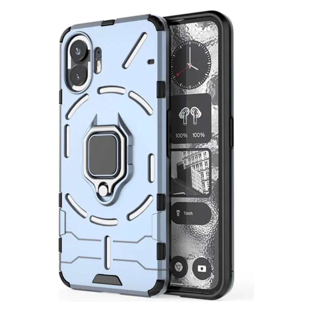 Cover-Discount Nothing Phone (2) - Armor Case mit Kickstand blau (Nothing Phone (2))