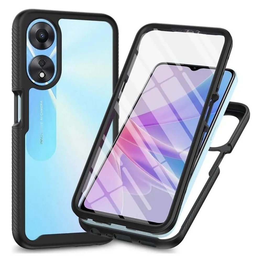 Cover-Discount OPPO A58 5G / A78 5G - Full Protection Schutzhülle schwarz