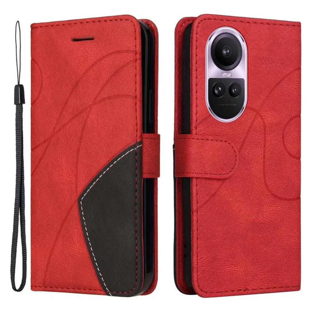Cover-Discount OPPO Reno10 / 10 Pro - Dual-color Etui Hülle rot