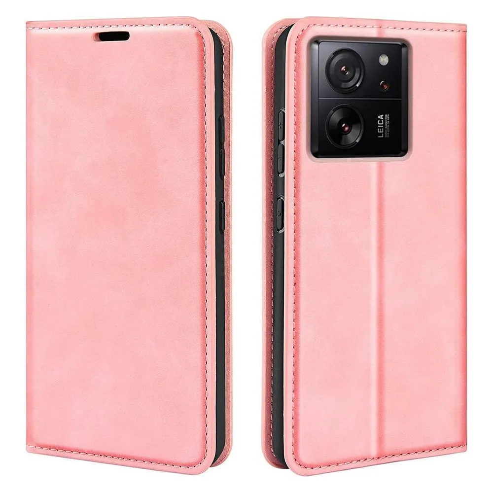 Cover-Discount Xiaomi 13T / 13T Pro - Stand Flip Case Hülle rosa