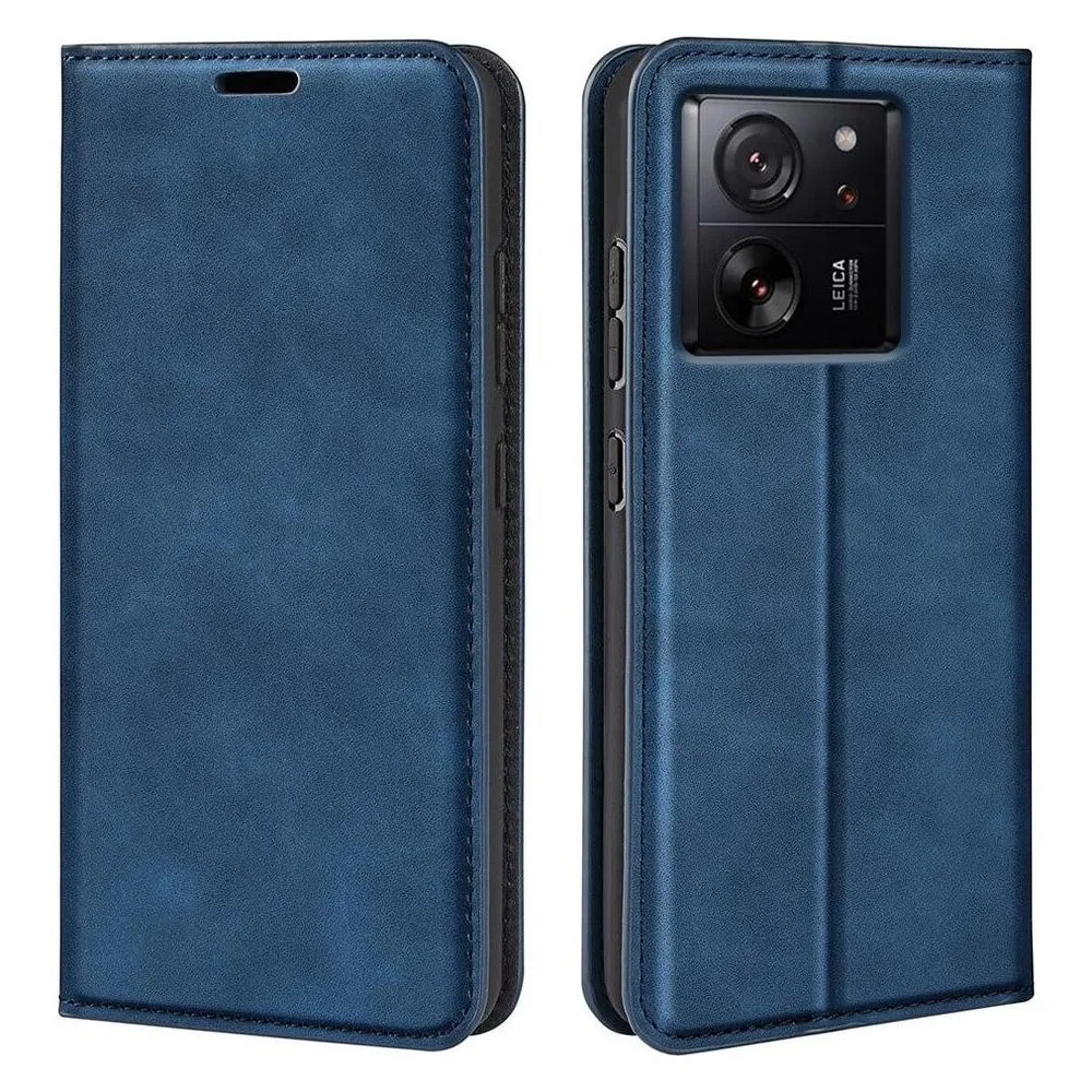 Cover-Discount Xiaomi 13T / 13T Pro - Stand Flip Case Hülle dunkelblau