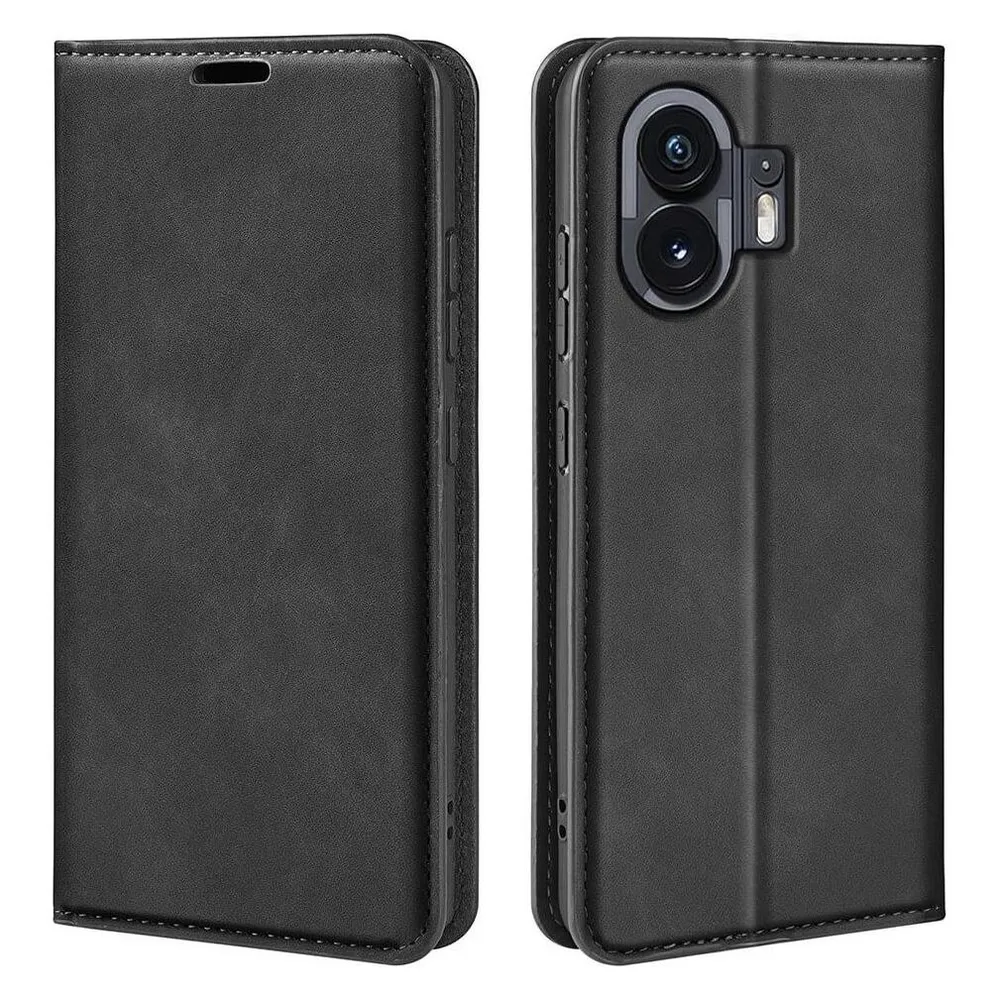 Cover-Discount Nothing Phone (2) - Stand Flip Case Hülle schwarz (Nothing Phone (2))