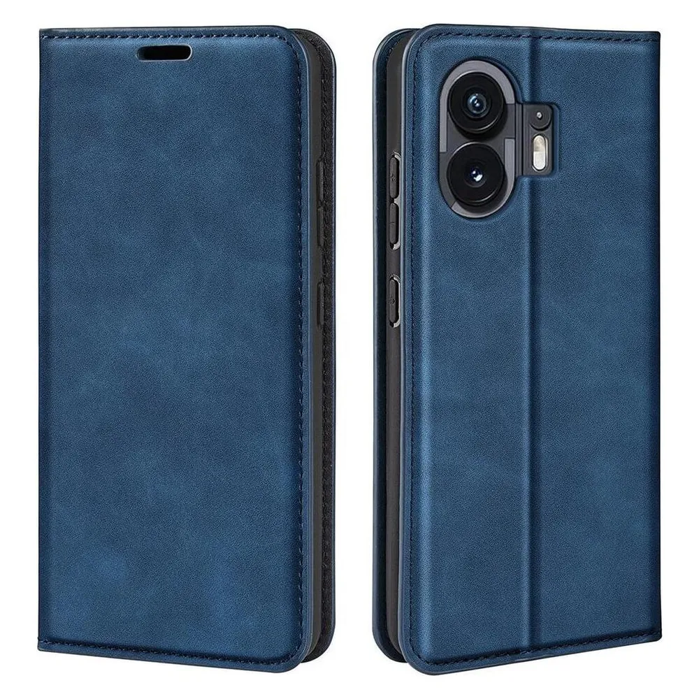 Cover-Discount Nothing Phone (2) - Stand Flip Case Hülle blau (Nothing Phone (2))