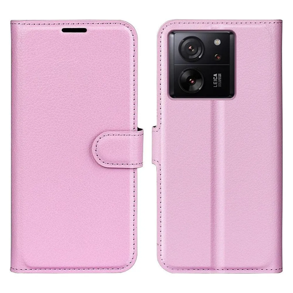 Cover-Discount Xiaomi 13T / 13T Pro - Leder Etui Hülle rosa