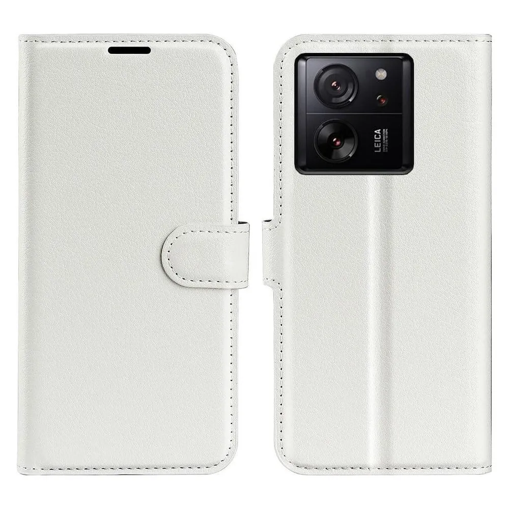 Cover-Discount Xiaomi 13T / 13T Pro - Leder Etui Hülle weiss
