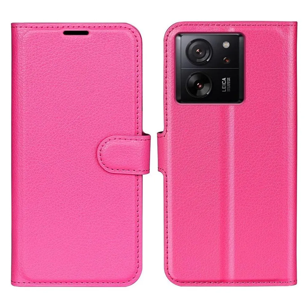 Cover-Discount Xiaomi 13T / 13T Pro - Leder Etui Hülle pink