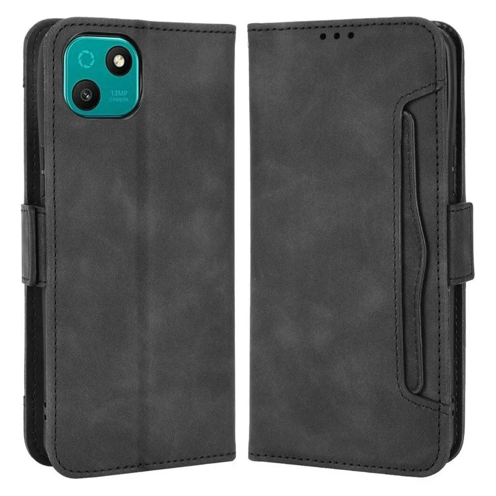 Cover-Discount Sony Xperia 5 V - Etui mit vielen Kartenfächer schwarz