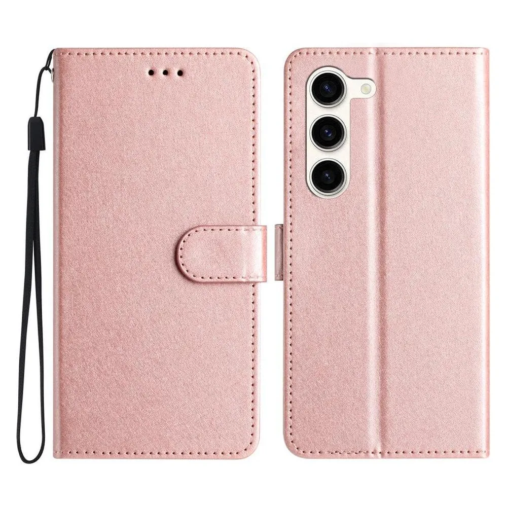 Cover-Discount Silk Texture Etui Hülle rosa (Samsung Galaxy S24)
