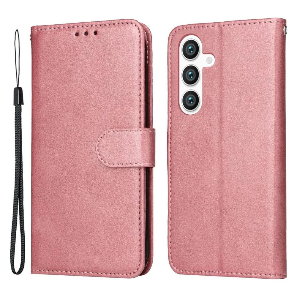 Cover-Discount Premium Handyhülle Etui rosa (Samsung Galaxy S24)