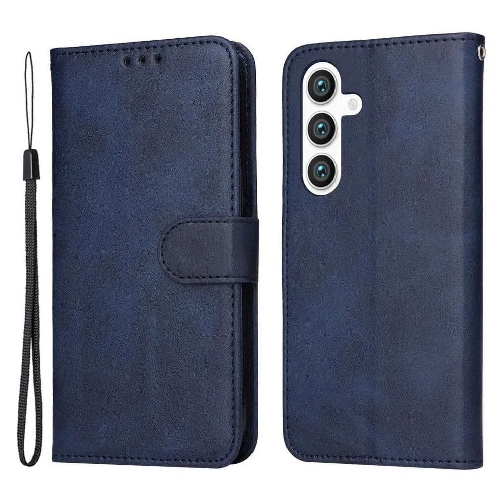 Cover-Discount Premium Handyhülle Etui blau (Samsung Galaxy S24+)