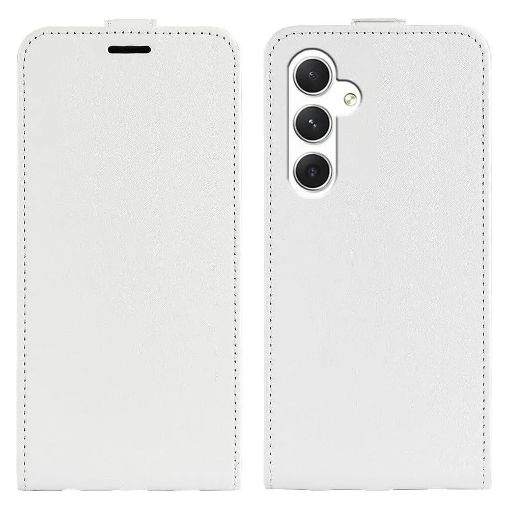Cover-Discount Klassisches Flip Case vertikal weiss (Samsung Galaxy S24)