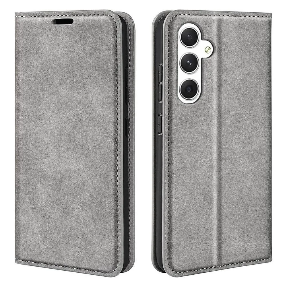 Cover-Discount Stand Flip Case Hülle grau (Samsung Galaxy S24+)