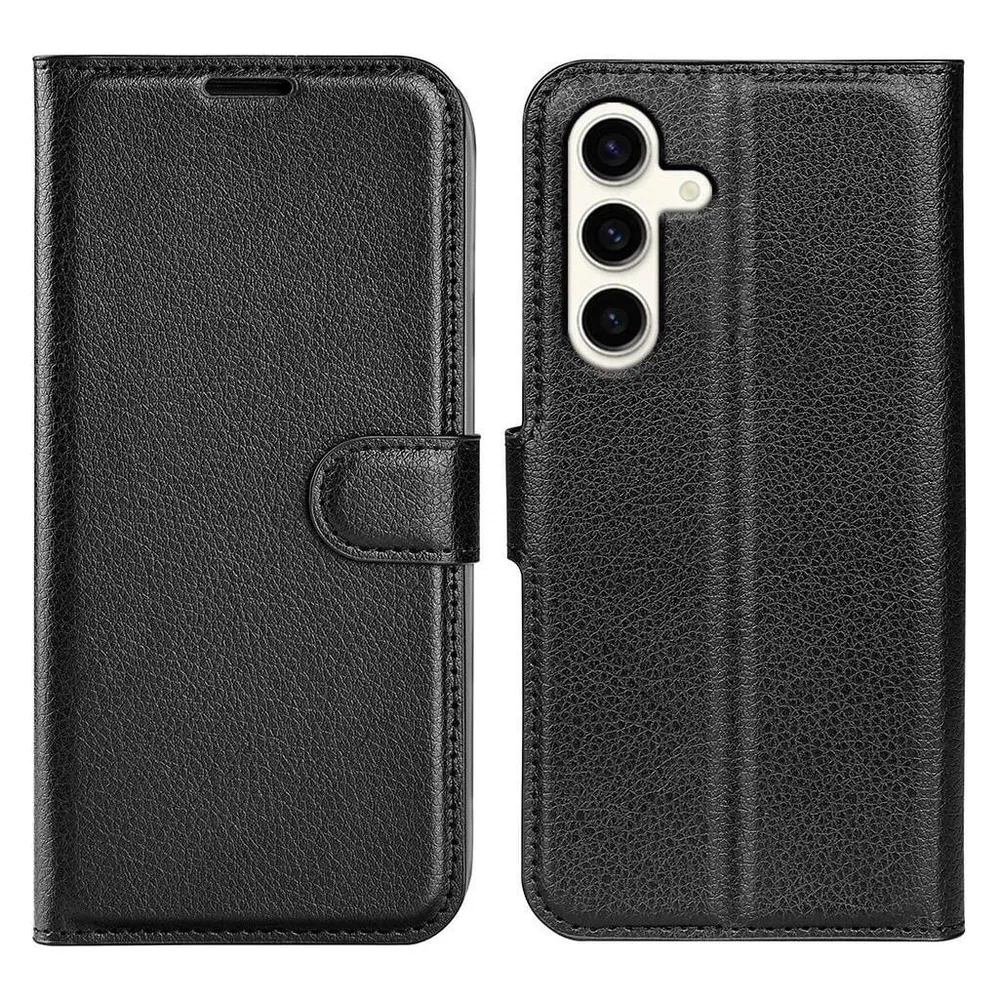 Cover-Discount Leder Etui Hülle schwarz (Samsung Galaxy S24+)