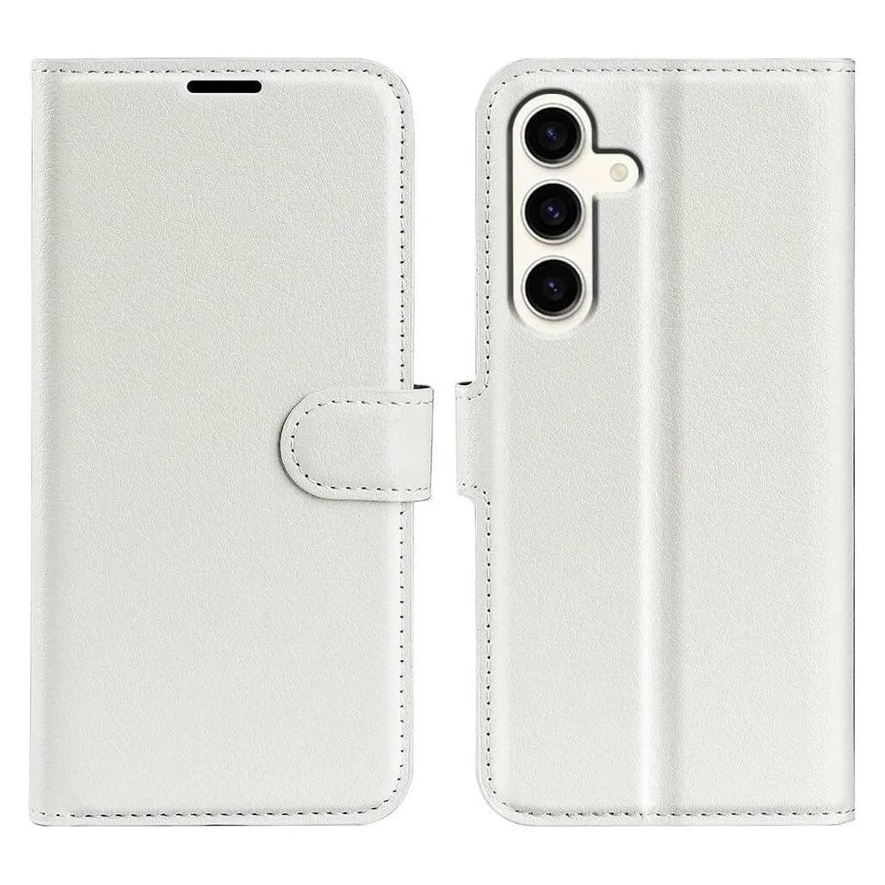 Cover-Discount Leder Etui Hülle weiss (Samsung Galaxy S24+)