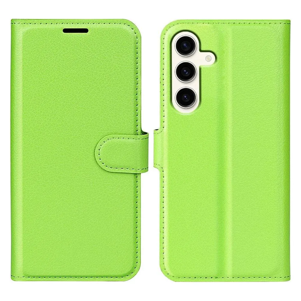 Cover-Discount Leder Etui Hülle grün (Samsung Galaxy S24+)