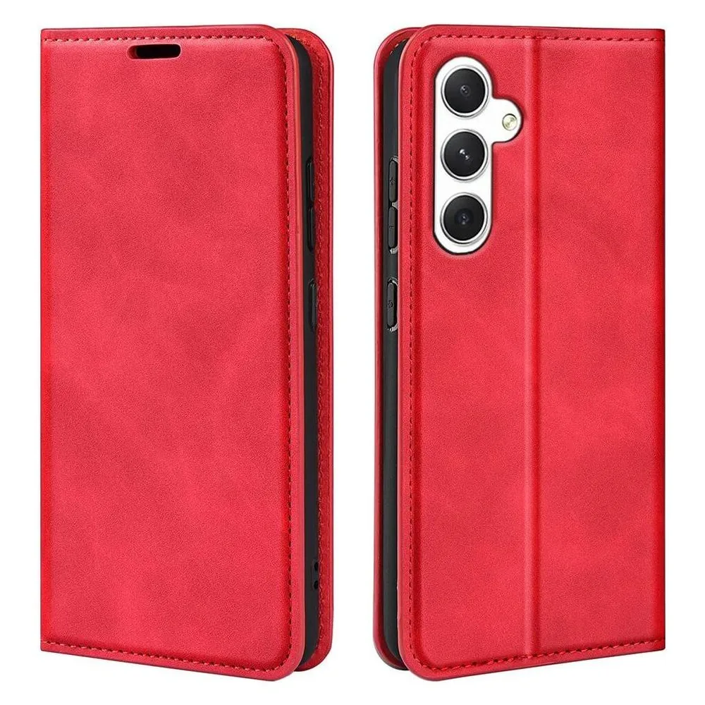 Cover-Discount Stand Flip Case Hülle rot (Samsung Galaxy S24)