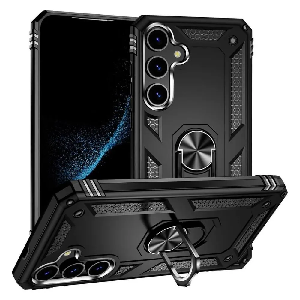 Cover-Discount Armor Case mit Kickstand blau (Samsung Galaxy S24)