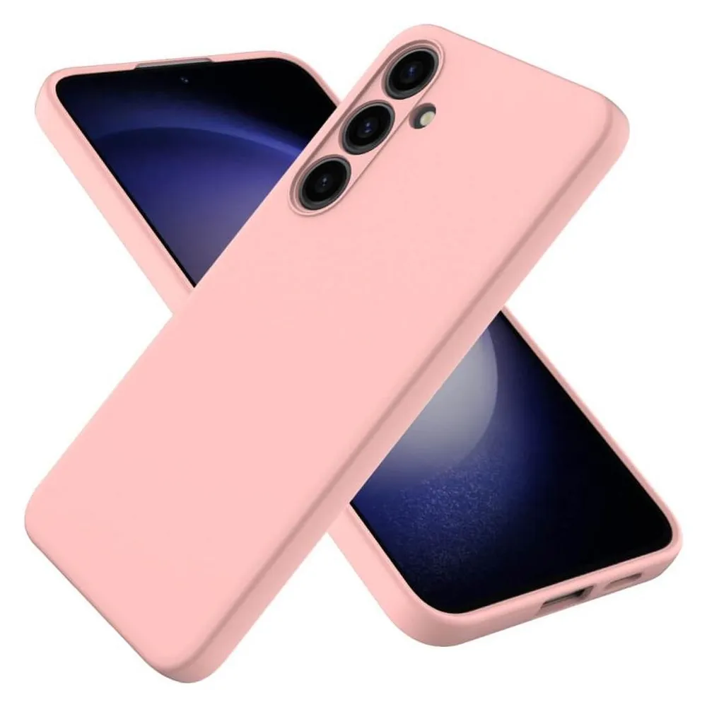 Cover-Discount Silikon Gummi Hülle rosa (Samsung Galaxy S24)