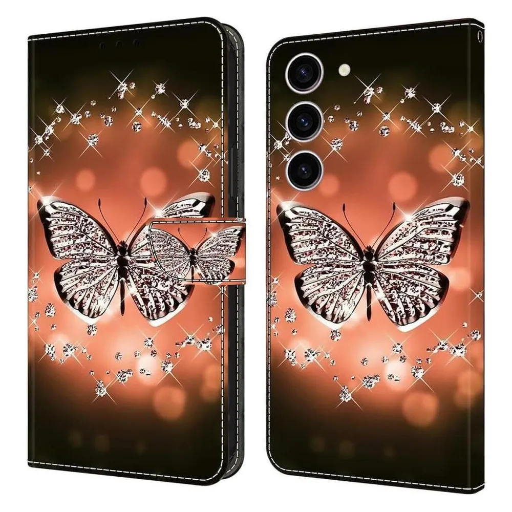 Cover-Discount 3D-Effekt Hülle Etui Crystal Butterfly (Samsung Galaxy S24)