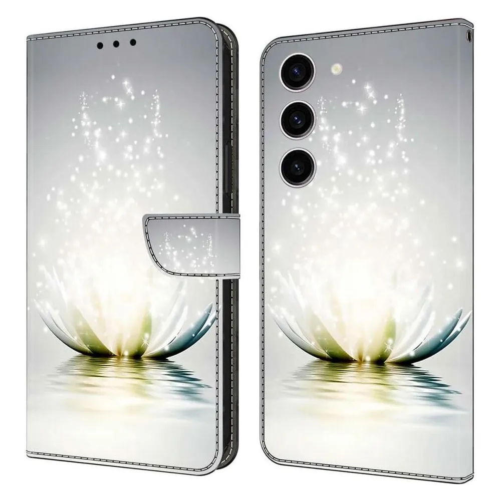 Cover-Discount 3D-Effekt Hülle Etui Lotusblüte (Samsung Galaxy S24)
