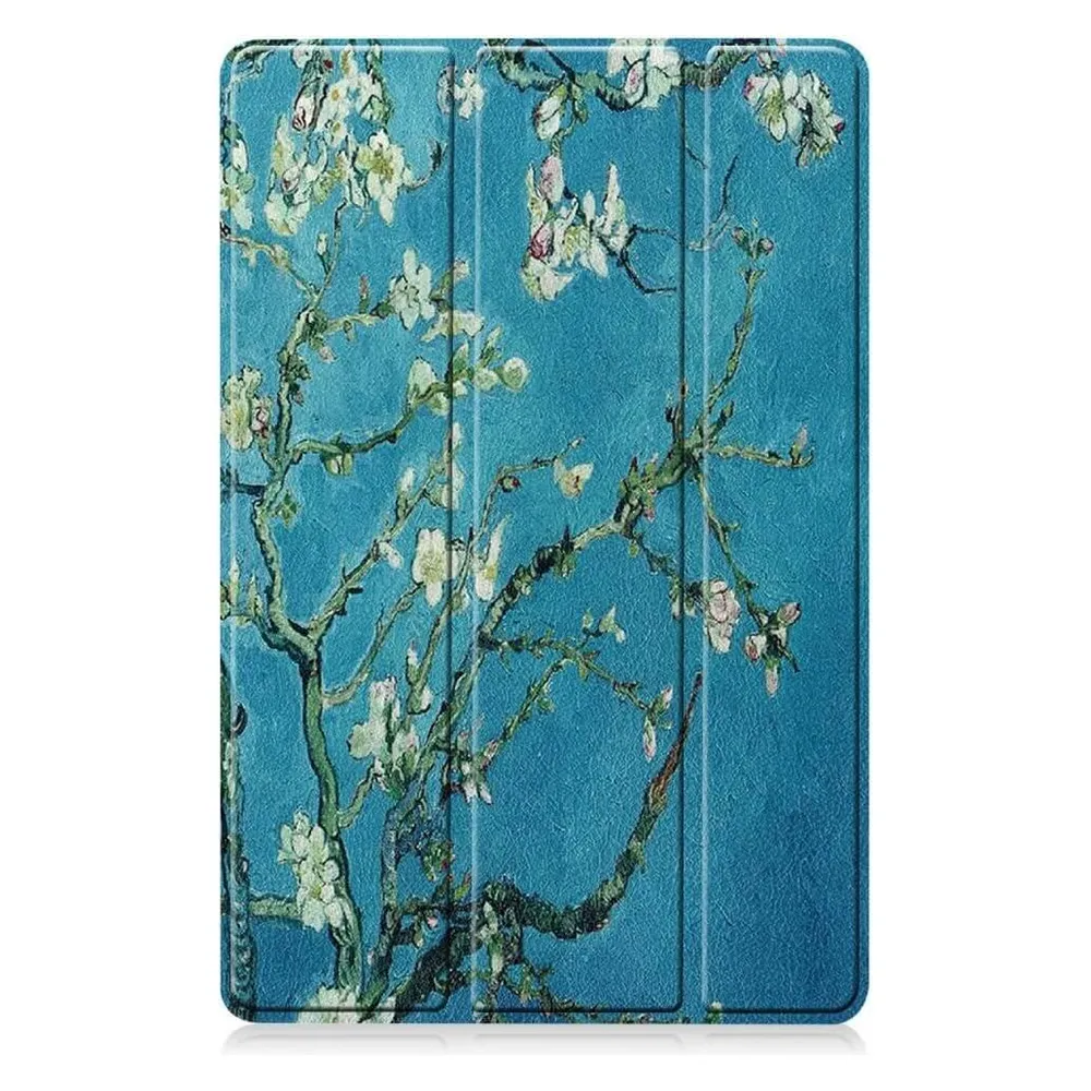 Cover-Discount Galaxy Tab S9 FE - Tri-fold Smart Case Blüten