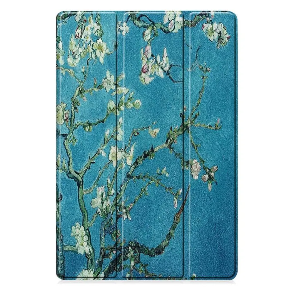 Cover-Discount Galaxy Tab S9 FE+ - Tri-fold Smart Case Blüten