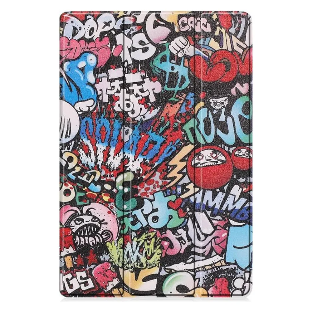 Cover-Discount Galaxy Tab S9 FE+ - Tri-fold Smart Case Comics