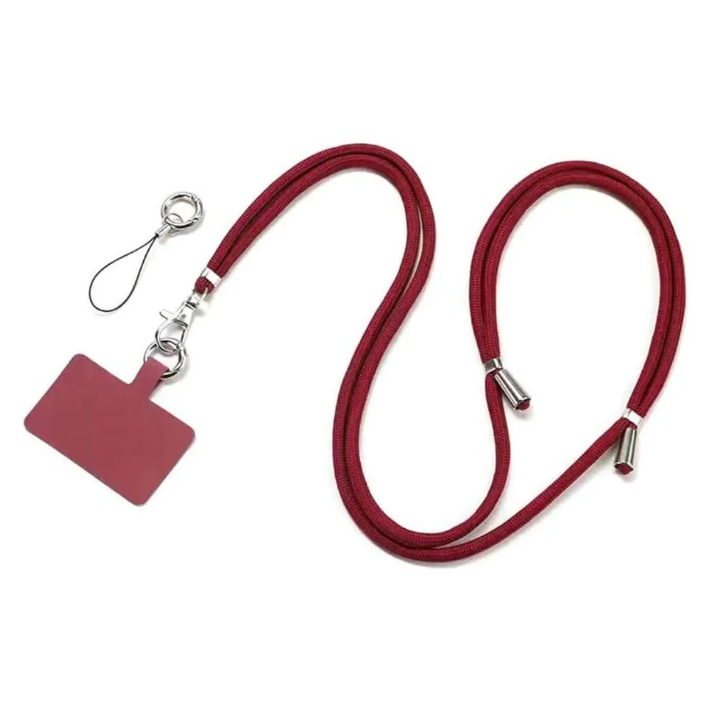 Cover-Discount Universal Handykette mit Riemen weinrot