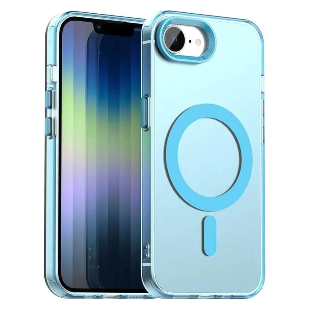 Cover-Discount iPhone 17e / 16e - Acryl-Handyhülle mit Magnet und Farbakzent (Apple iPhone 16e, Apple iPhone 17e)