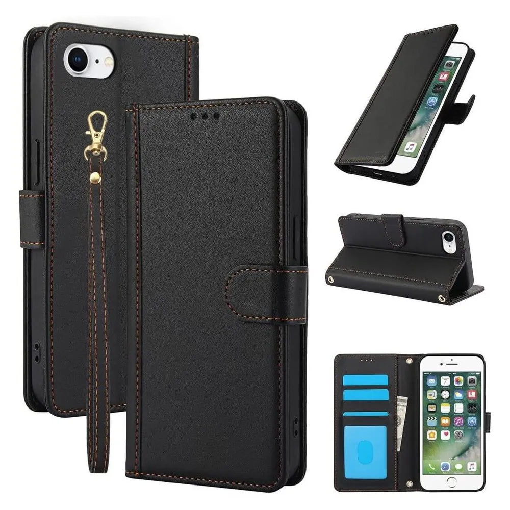 Cover-Discount iPhone 17e / 16e - Elegantes Hüllen Etui mit Handschlaufe (Apple iPhone 16e, Apple iPhone 17e)