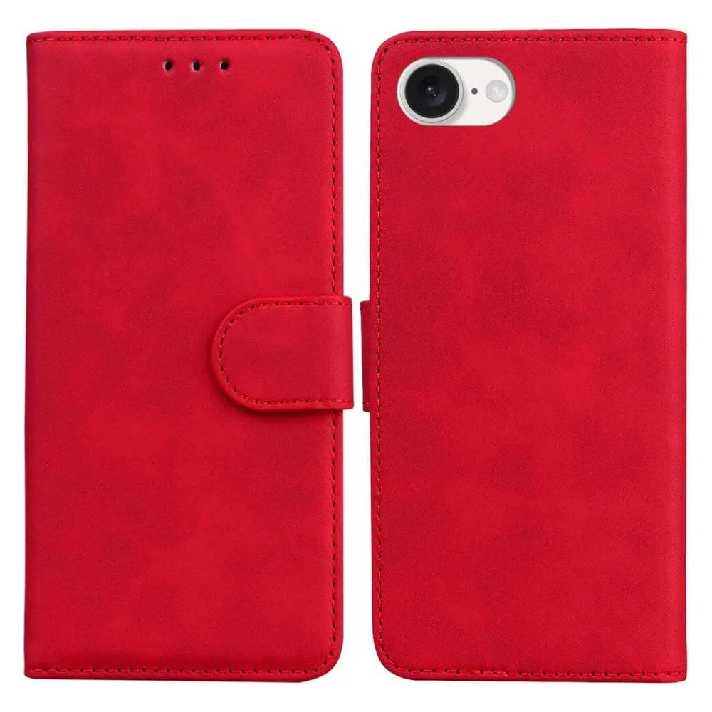 Cover-Discount iPhone 17e / 16e - Solide Leder Etui Hülle (Apple iPhone 16e, Apple iPhone 17e)