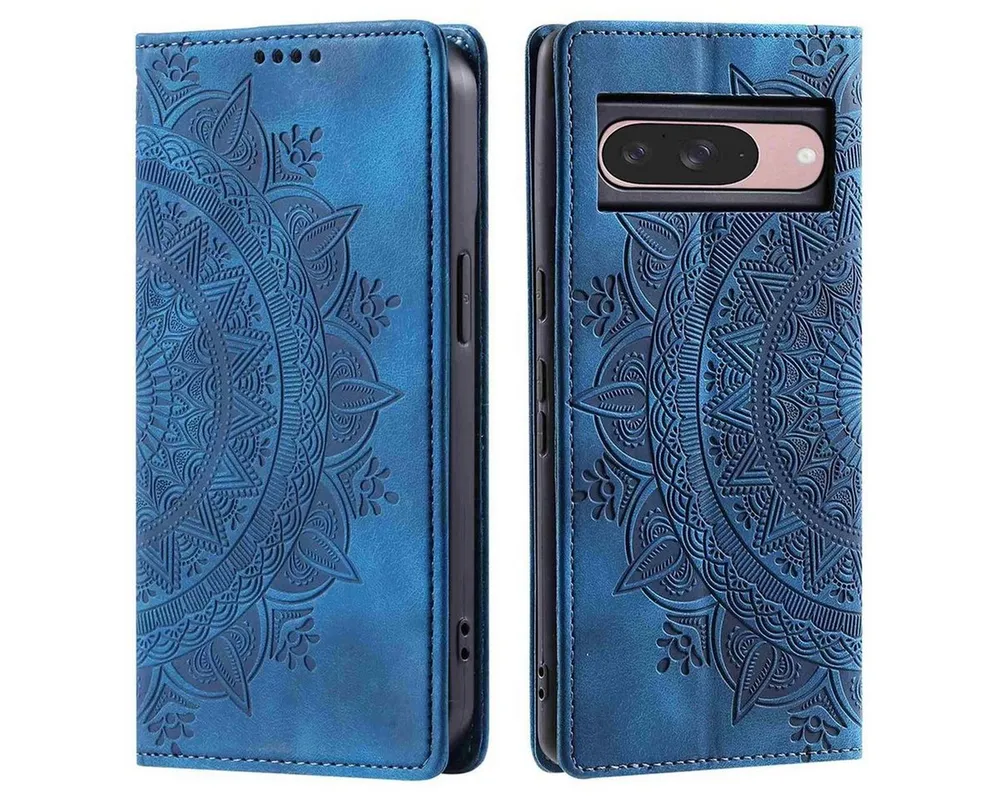 CoverKingz Handyhülle Hülle für Google Pixel 10/10 Pro Handyhülle Flip Case Cover Tasche, Mandala