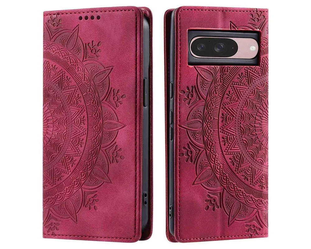 CoverKingz Handyhülle Hülle für Google Pixel 10/10 Pro Handyhülle Flip Case Cover Tasche, Mandala