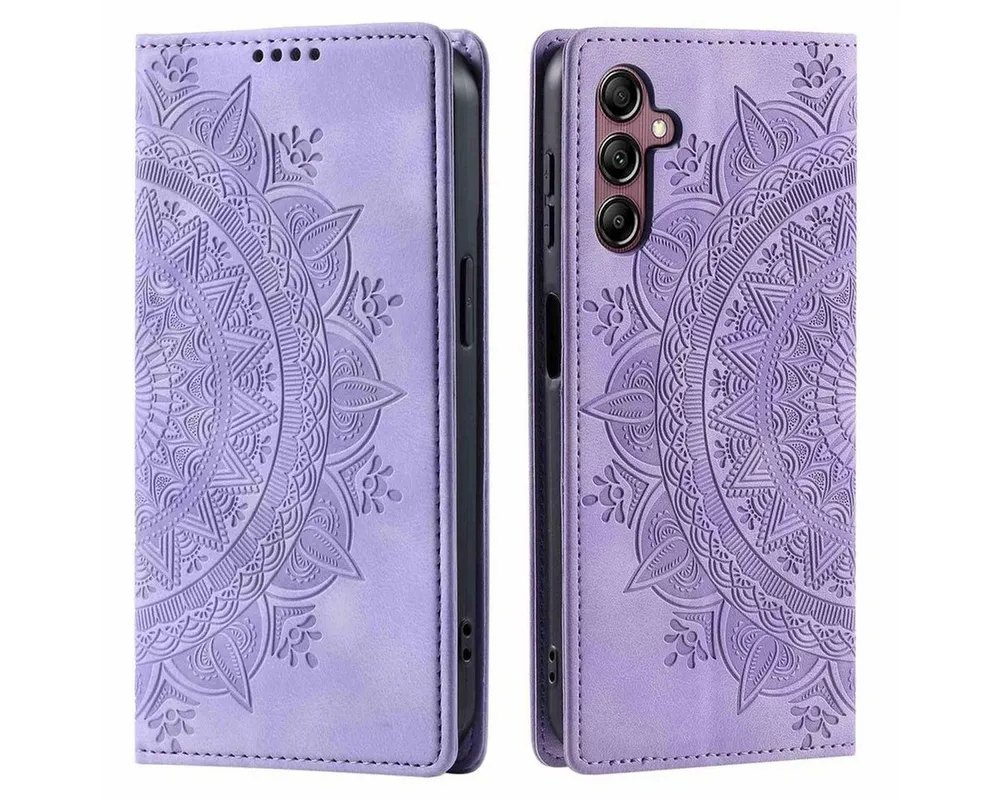 CoverKingz Handyhülle Hülle für Samsung Galaxy A16 5G Handyhülle Flip Case Cover Tasche 16,9 cm (6.7 Zoll), Klapphülle Schutzhülle mit Kartenfach Schutztasche Motiv Mandala