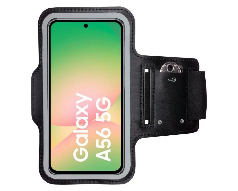 CoverKingz Handyhülle Sportarmband für Samsung Galaxy A56 Sport Fitness Armband Handyhülle 17,0 cm (6,7 Zoll), Sport Schutzhülle Schlüsselfach Handyhülle Jogging Schutztasche Etui