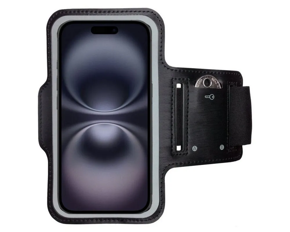 CoverKingz Handyhülle Sportarmband für Apple iPhone 16 Sport Fitness Armband Handyhülle, Sport Schutzhülle Schlüsselfach Handyhülle Jogging Schutztasche Etui