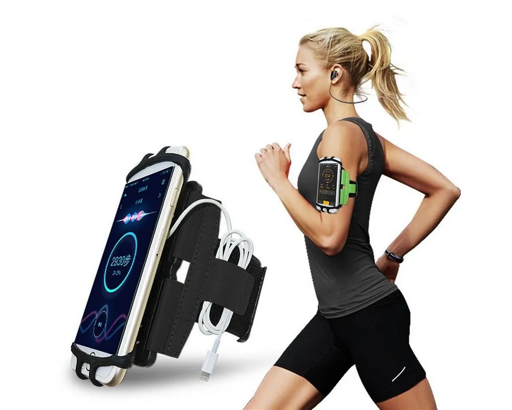 CoverKingz Handyhülle Universal Sport Armband für Smartphones 4,0 - 7,0 Zoll Fitness Tasche, Sport Schutzhülle drehbar Handyhülle Jogging Schutztasche Etui
