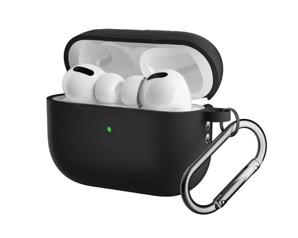 CoverKingz Kopfhörer-Schutzhülle Hülle für Apple AirPods Pro 2 Silikon Case Cover Etui Bumper, Ladecase Tasche stoßfest Silikonhülle Schutztasche Silikoncase
