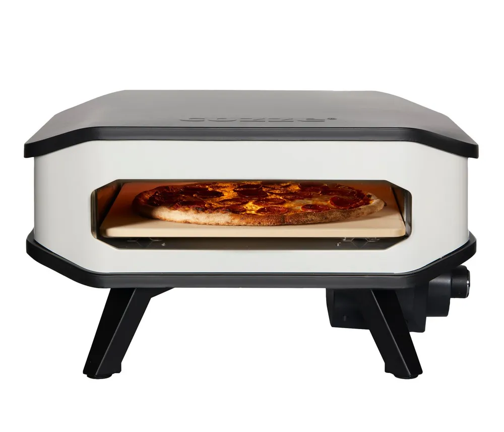 COZZE Pizzaofen Elektrischer Pizzaofen 13", inkl. Pizzastein, Backtemperatur bis 450°C, Grillfläche 34 x 34 cm, 2200 W, 230 V