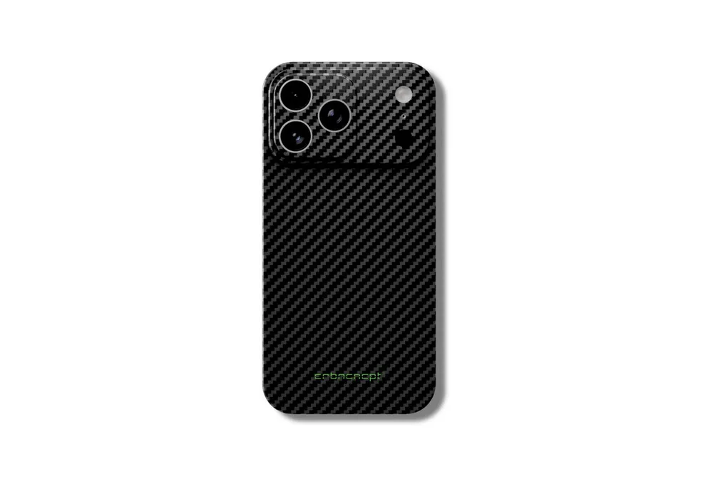 CRBNCNCPT Handyhülle Carbon Fiber x Aramid iPhone 17 16 15 Hülle Case Cover Schwarz Herren, MagSafe, Magnetisch, Superleicht, Ultrarobust