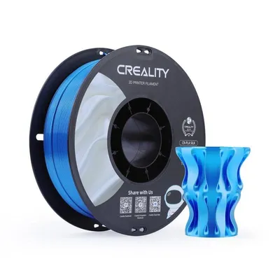 Filament PLA Silk Creality 3301120006 Blau 1,75 mm Seidiges Finish Langlebig