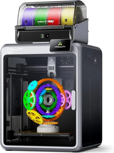 Creality 3D 3D-Drucker K2 Pro Combo, mit CFS, Mehrfarbendruck, Automatische Nivellierung, Dual-AI-Kamera, 300×300×300mm Druckvolumen