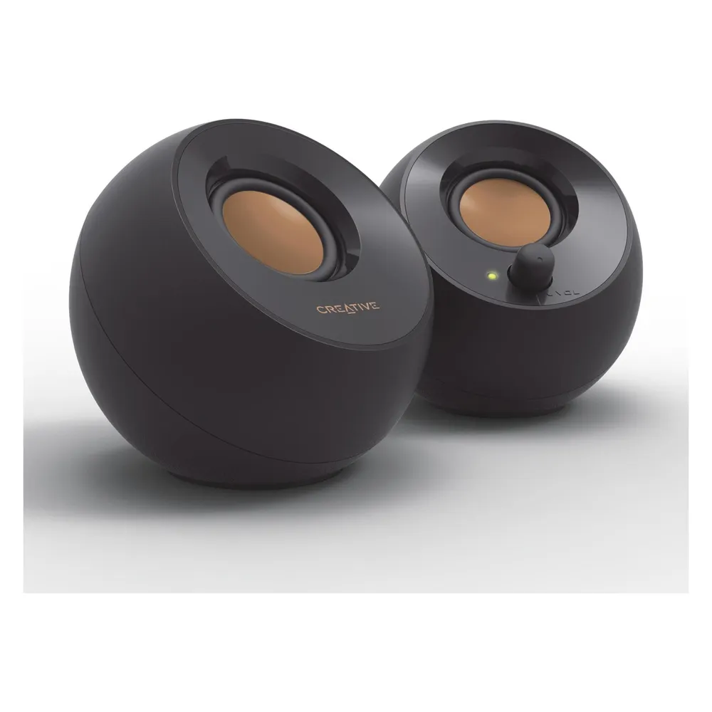 Creative Pebble 2.0 schwarze USB-Stereolautsprecher