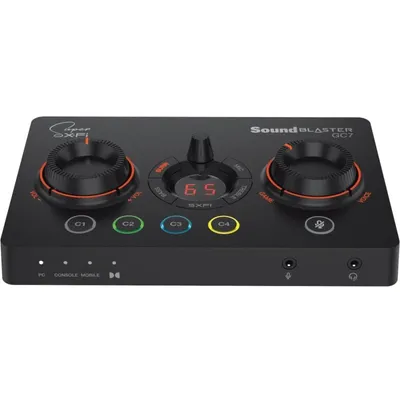 Creative Sound Blaster GC7 DAC RGB Super X-Fi USB Externe Soundkarte für Streaming
