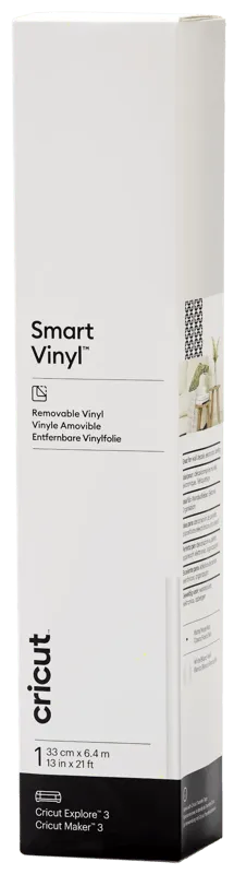 Cricut Smart Vinyl ablösbar 33 x 640 Weiß